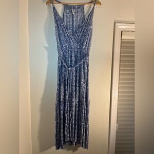 American Rag Blue Patterned Maxi Dress